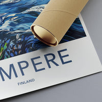 Tampere Poster - Finland Wall Art