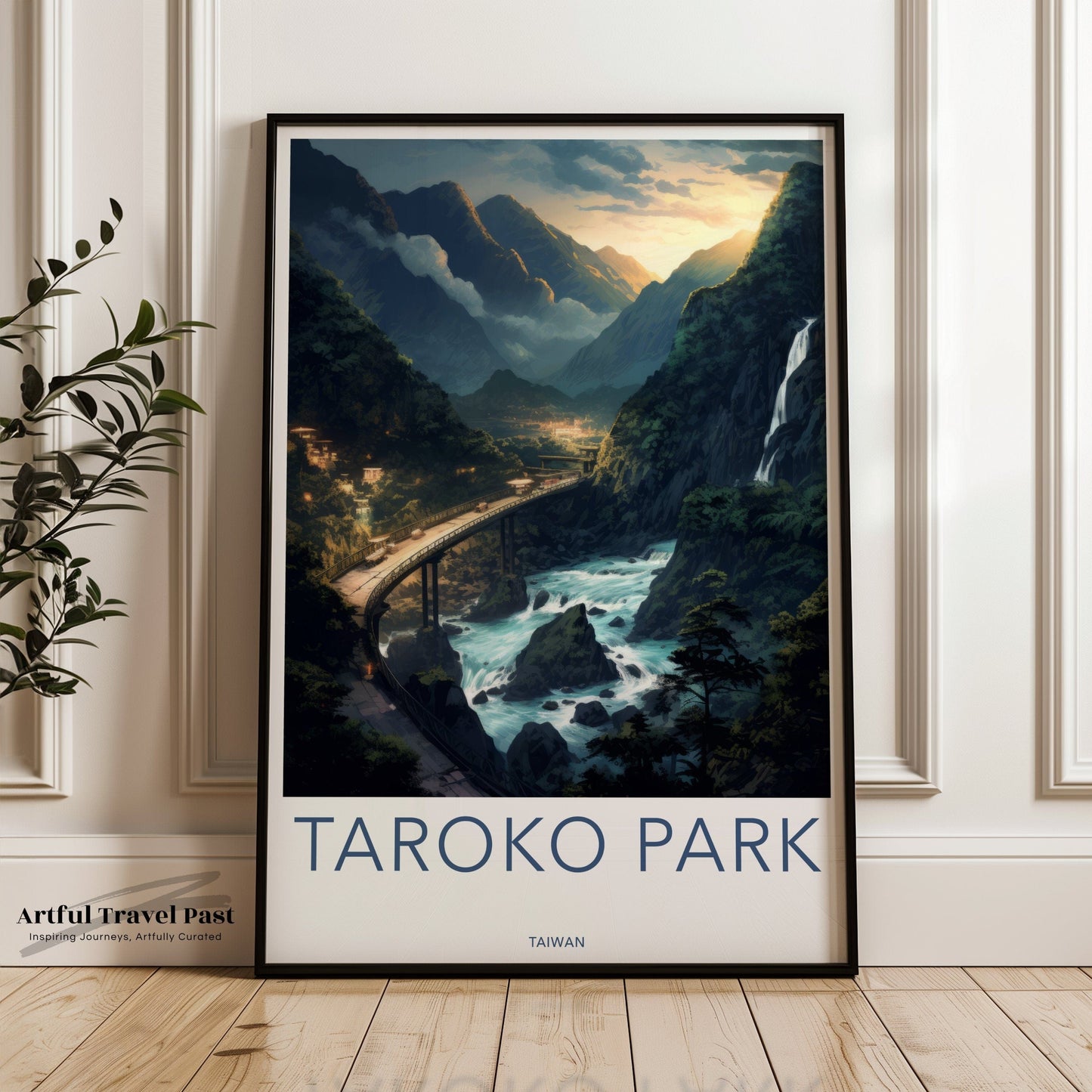 Taroko Park Poster | Taiwan Wall Art | Asia Decor