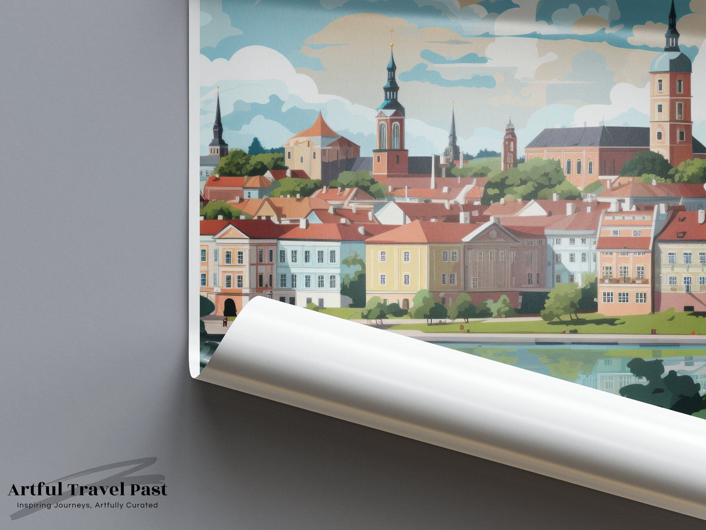Tartu Poster | Estonia Wall Art | Baltic Artwork