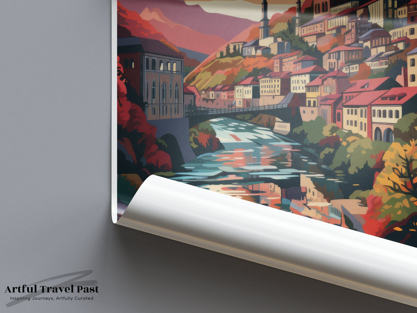 Tbilisi Poster | Georgia Wall Art | Eastern Europe Artwork