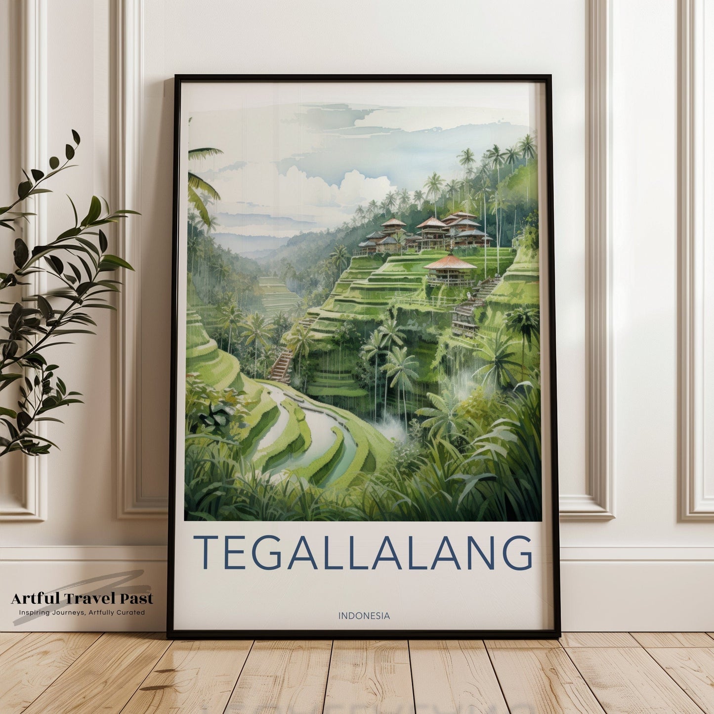 Tegallalang Poster | Indonesia Wall Art | Asia Decor