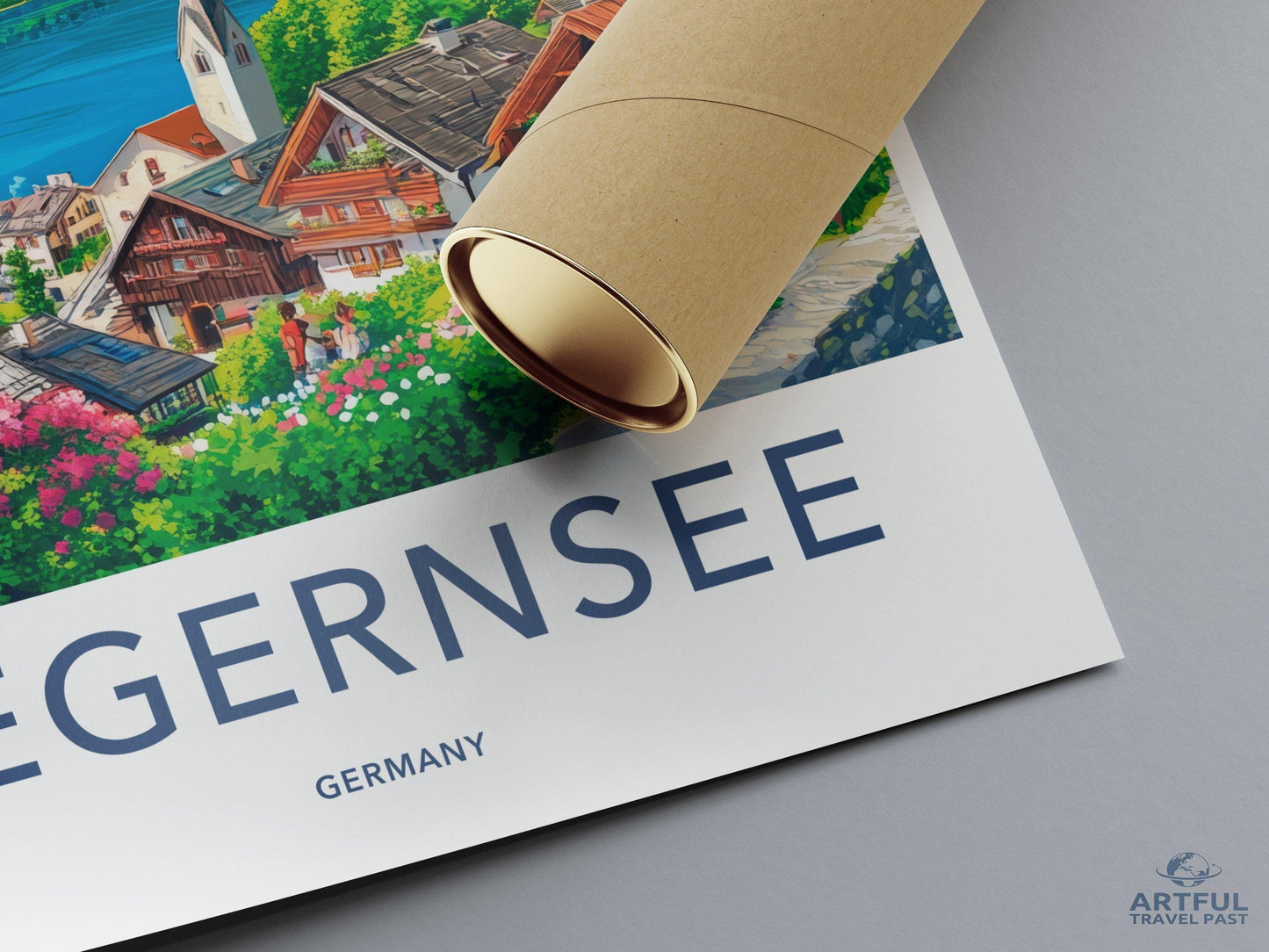 Tegernsee Poster | Germany Wall Art | Bavaria Decor