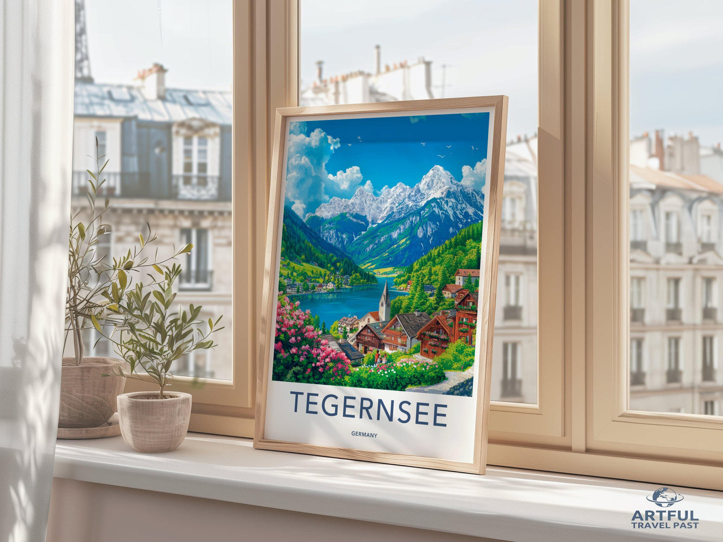 Tegernsee Poster | Germany Wall Art | Bavaria Decor