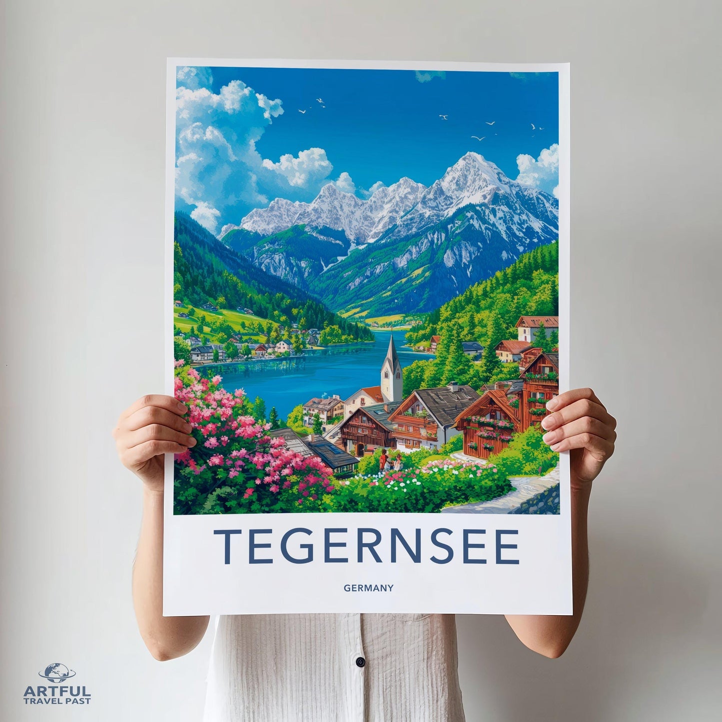 Tegernsee Poster | Germany Wall Art | Bavaria Decor