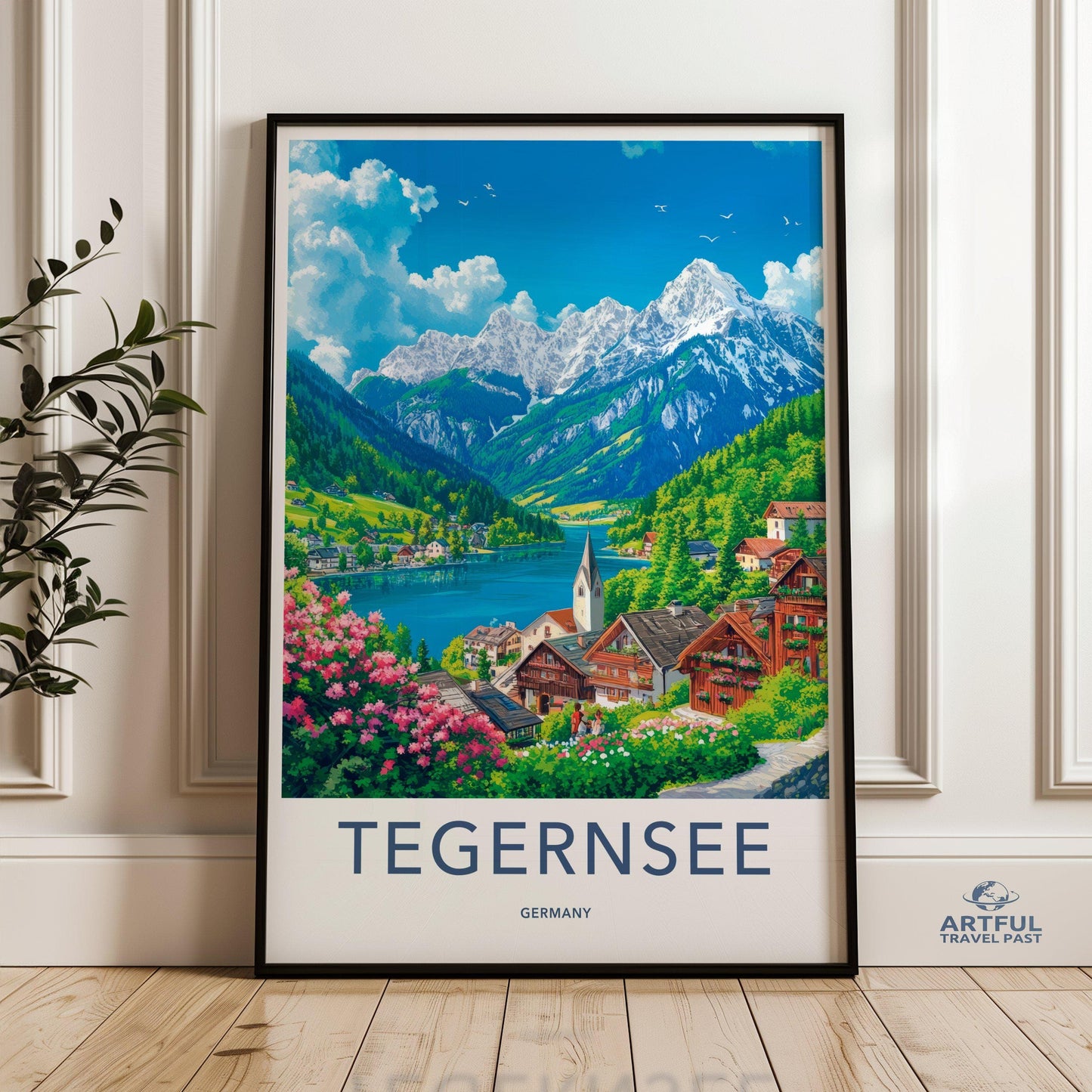 Tegernsee Poster | Germany Wall Art | Bavaria Decor