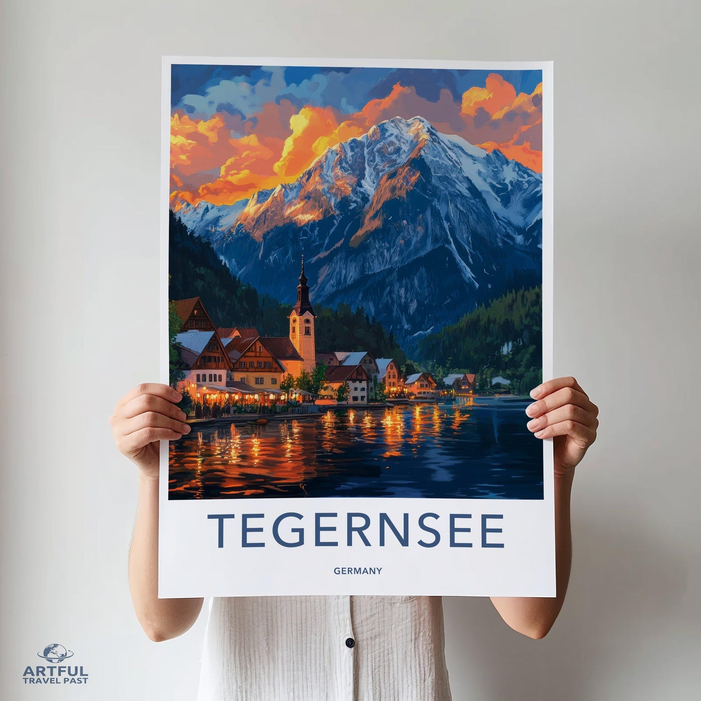 Tegernsee Poster | Germany Wall Art | Bavaria Decor