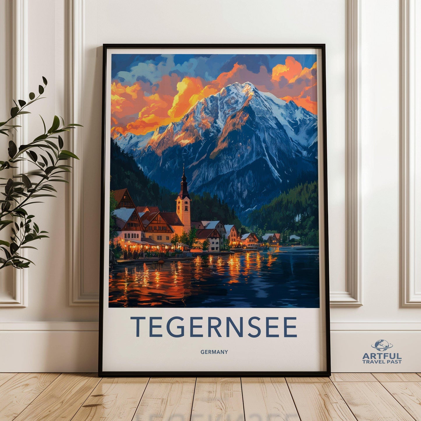 Tegernsee Poster | Germany Wall Art | Bavaria Decor