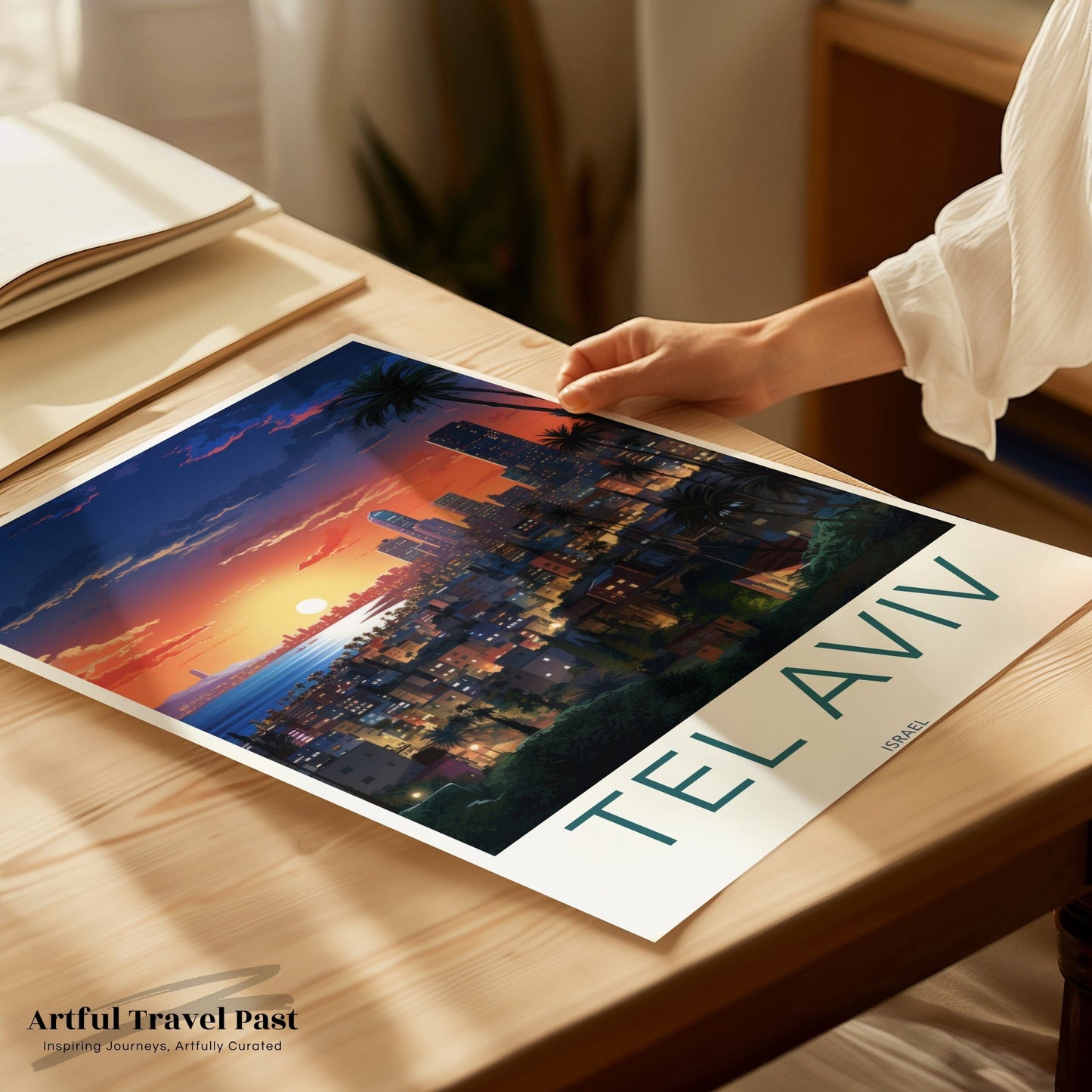 Tel Aviv Poster | Israel Wall Art | Middle East Decor