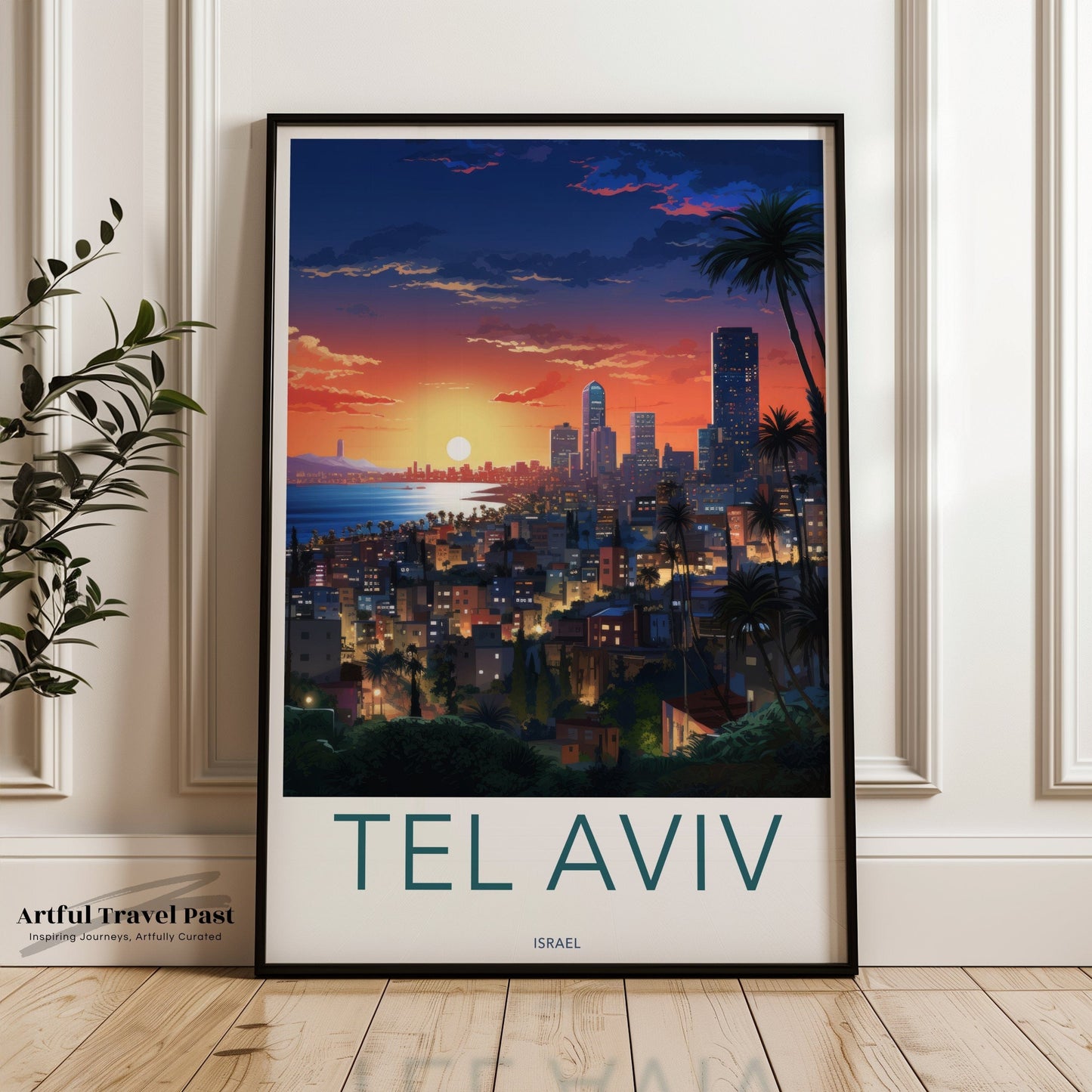 Tel Aviv Poster | Israel Wall Art | Middle East Decor
