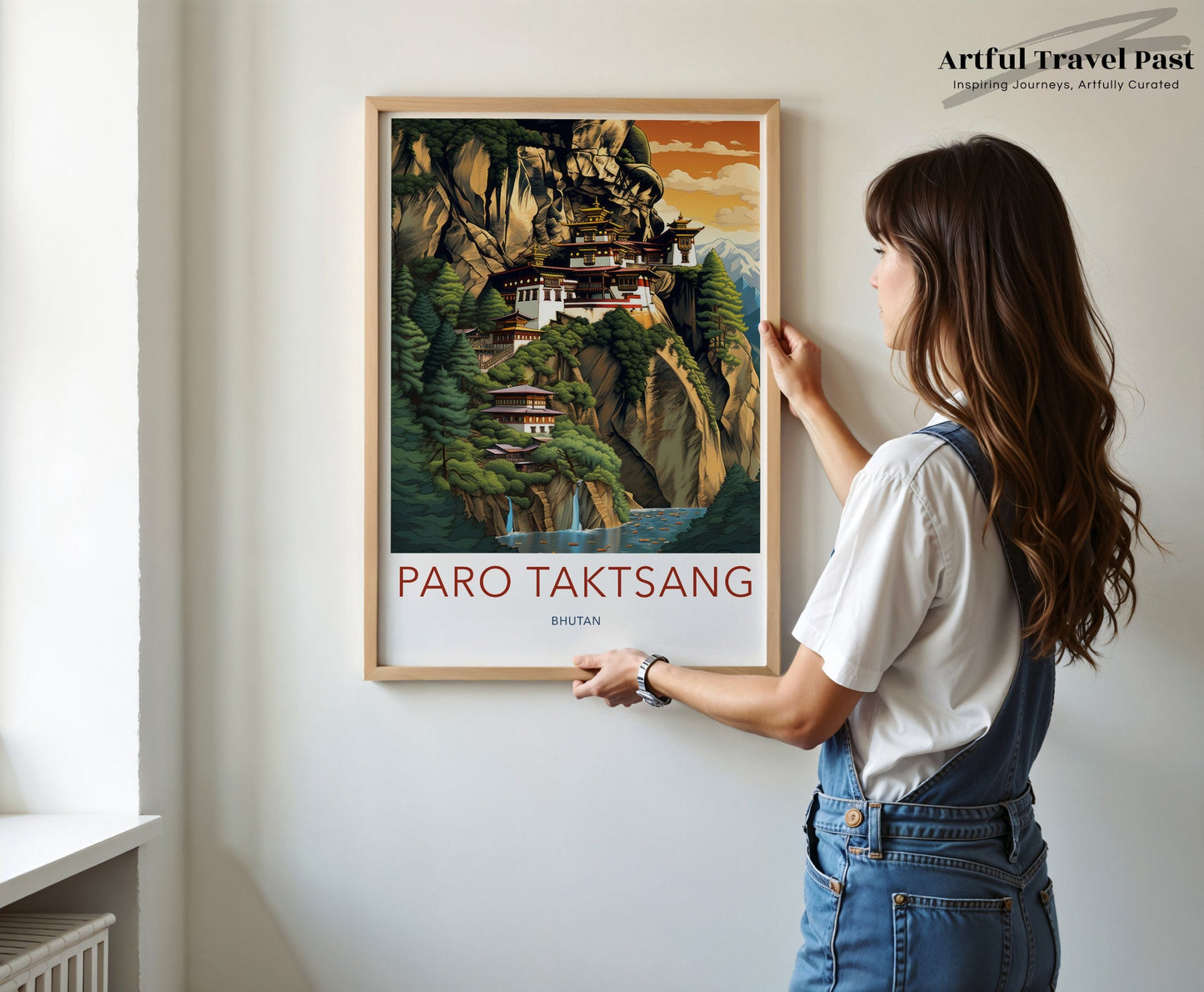 Tiger’s Nest Monastery Poster | Bhutan Asia Wall Art