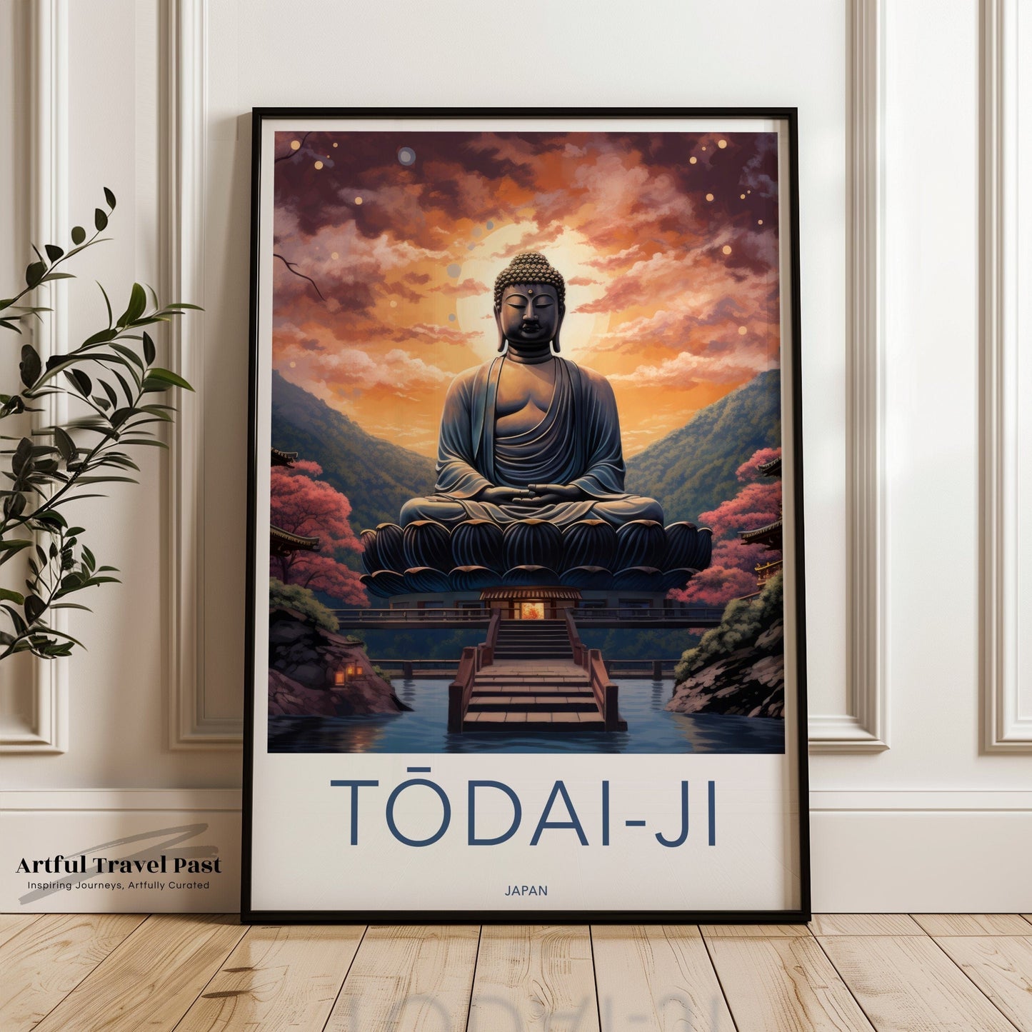 Todai-Ji Temple Poster | Japanese Art | Japan Wall Art