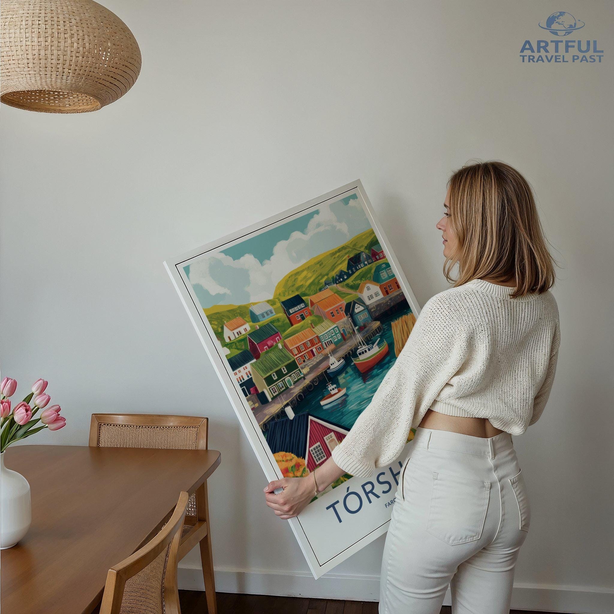 Tórshavn Poster - Faroe Islands Wall Art