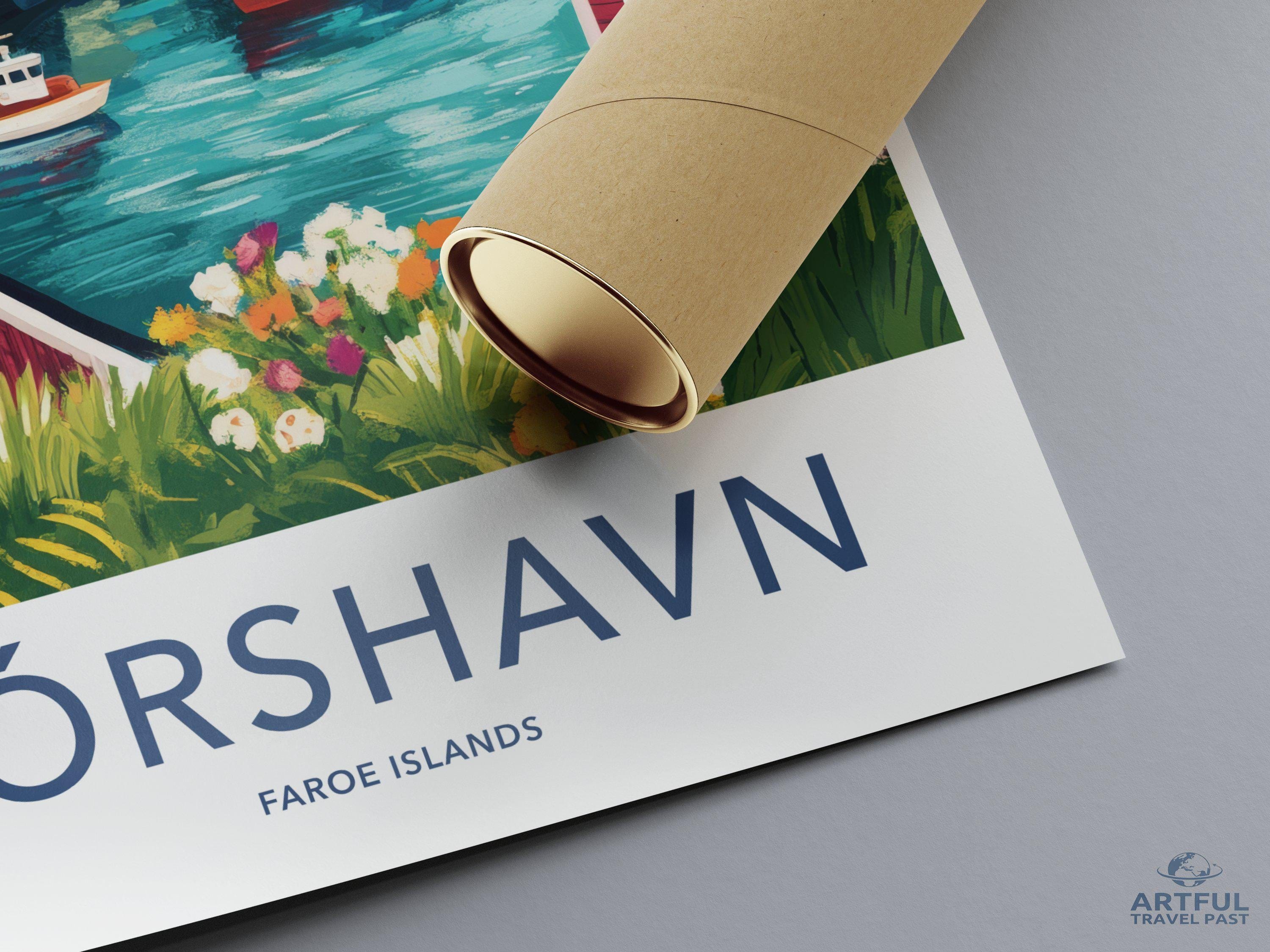 Tórshavn Poster - Faroe Islands Wall Art