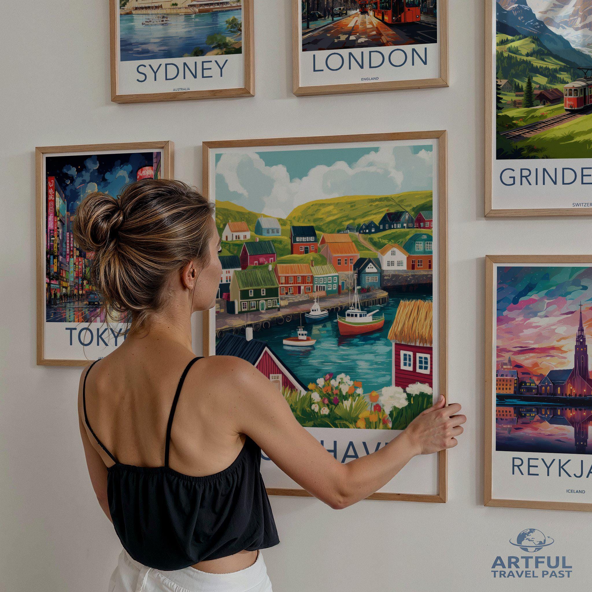 Tórshavn Poster - Faroe Islands Wall Art