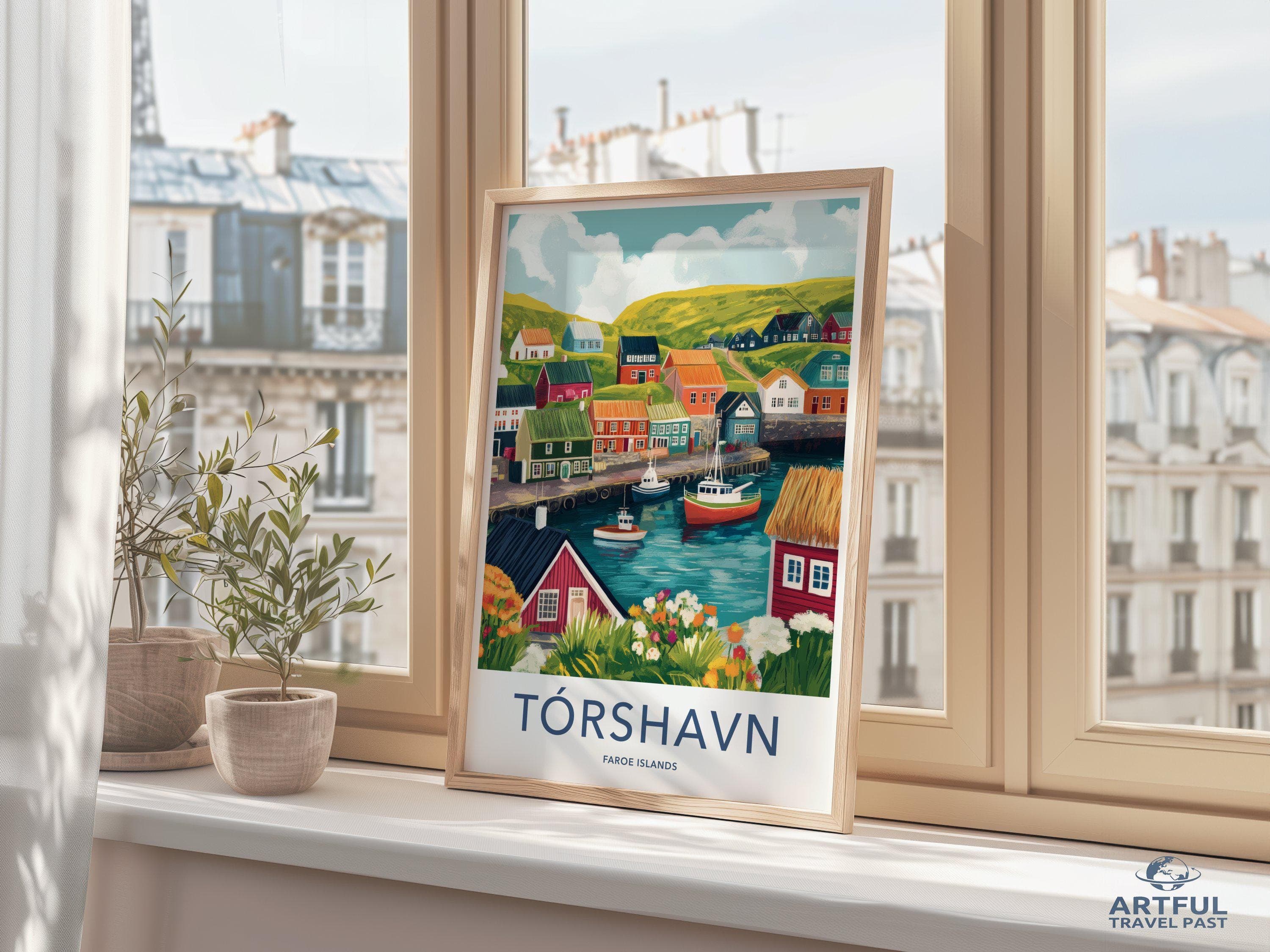 Tórshavn Poster - Faroe Islands Wall Art