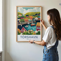 Tórshavn Poster - Faroe Islands Wall Art