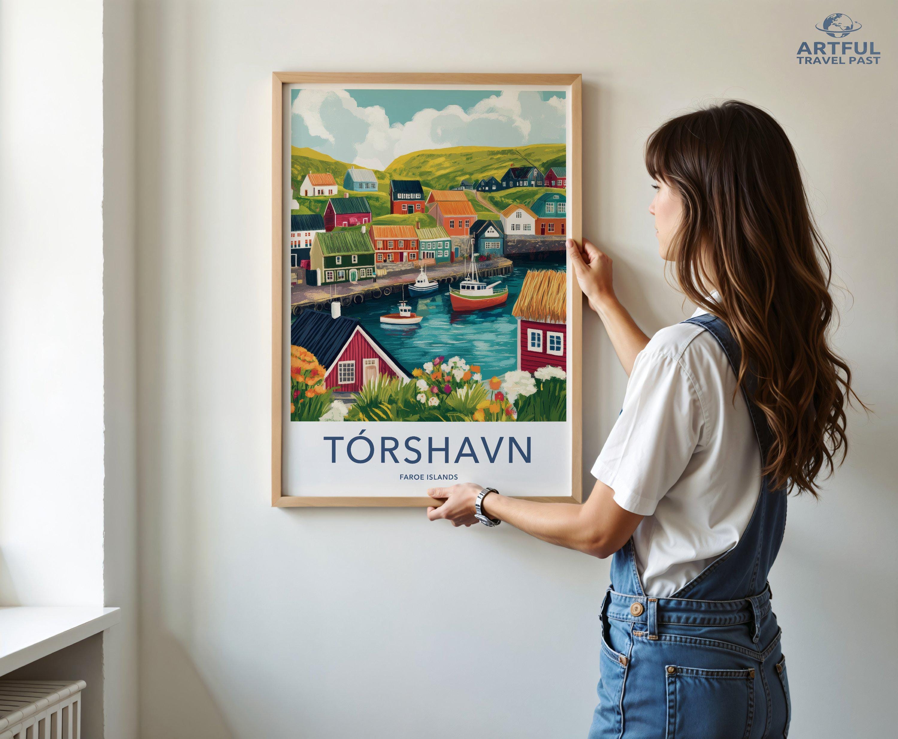 Tórshavn Poster - Faroe Islands Wall Art