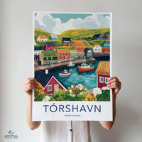 Tórshavn Poster - Faroe Islands Wall Art