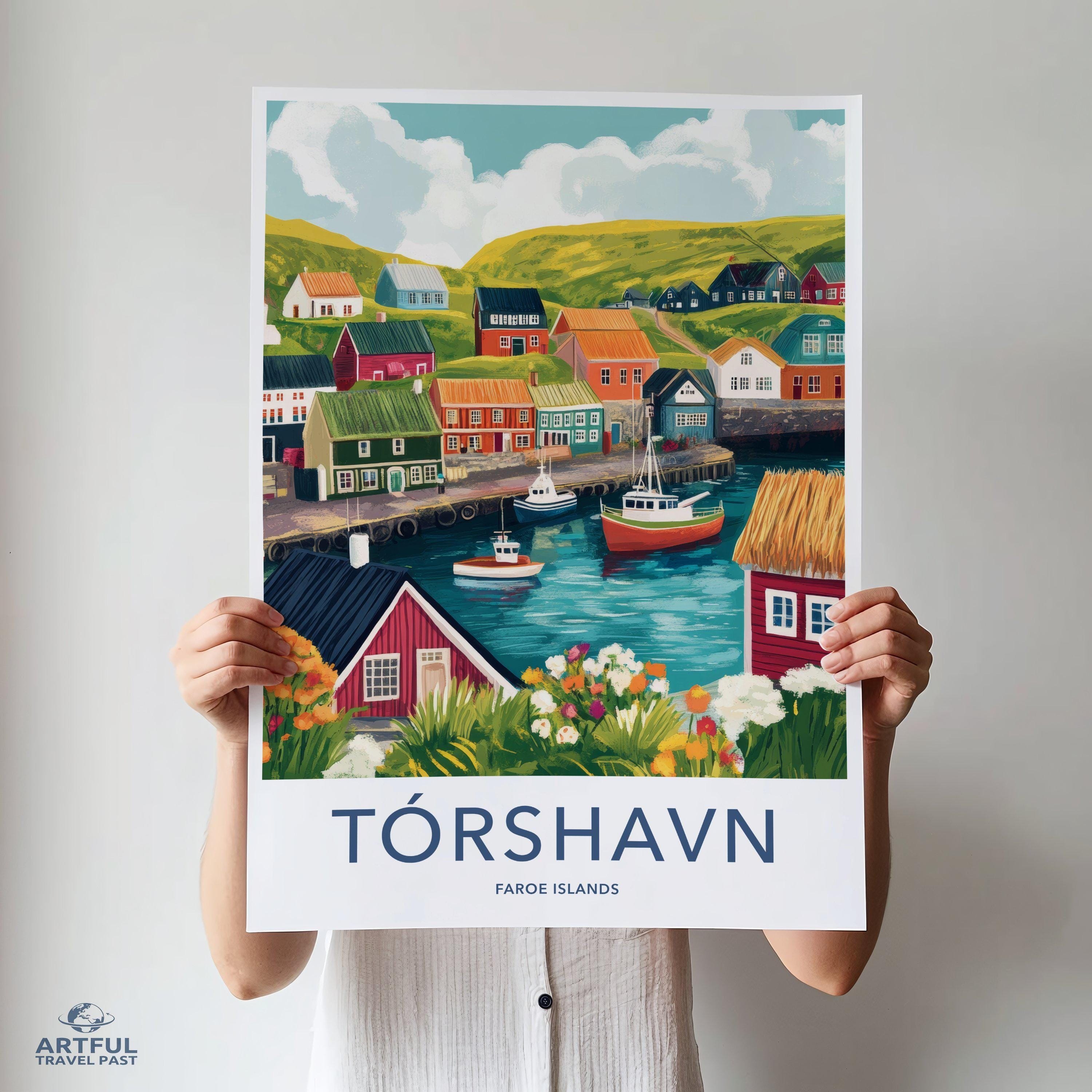 Tórshavn Poster - Faroe Islands Wall Art