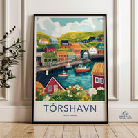 Tórshavn Poster - Faroe Islands Wall Art