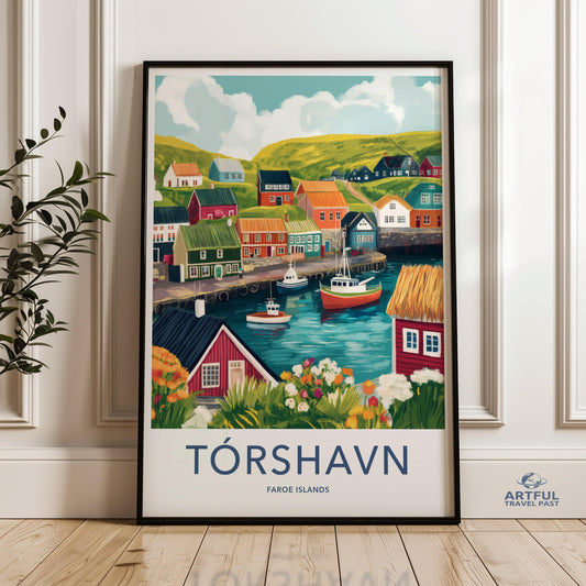 Tórshavn Poster - Faroe Islands Wall Art