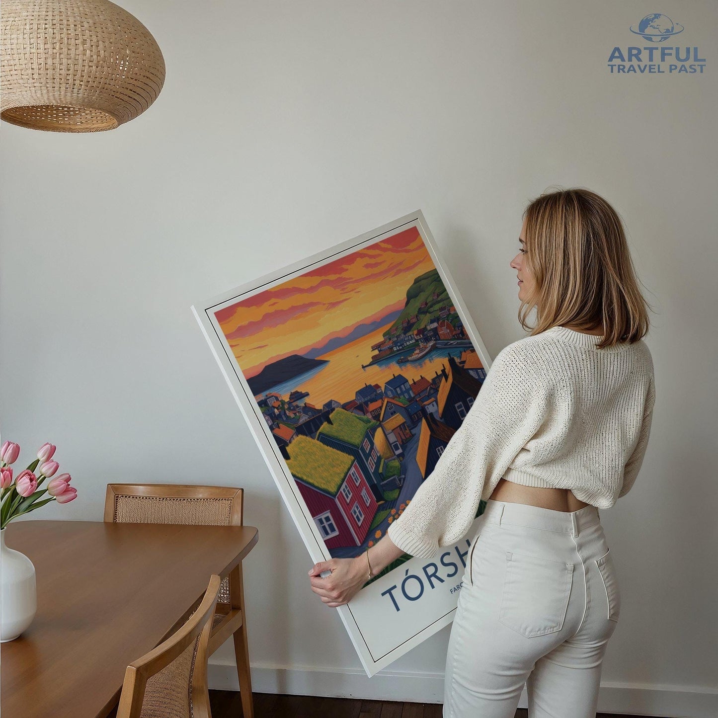 Tórshavn Poster - Faroe Islands Wall Art