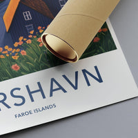 Tórshavn Poster - Faroe Islands Wall Art