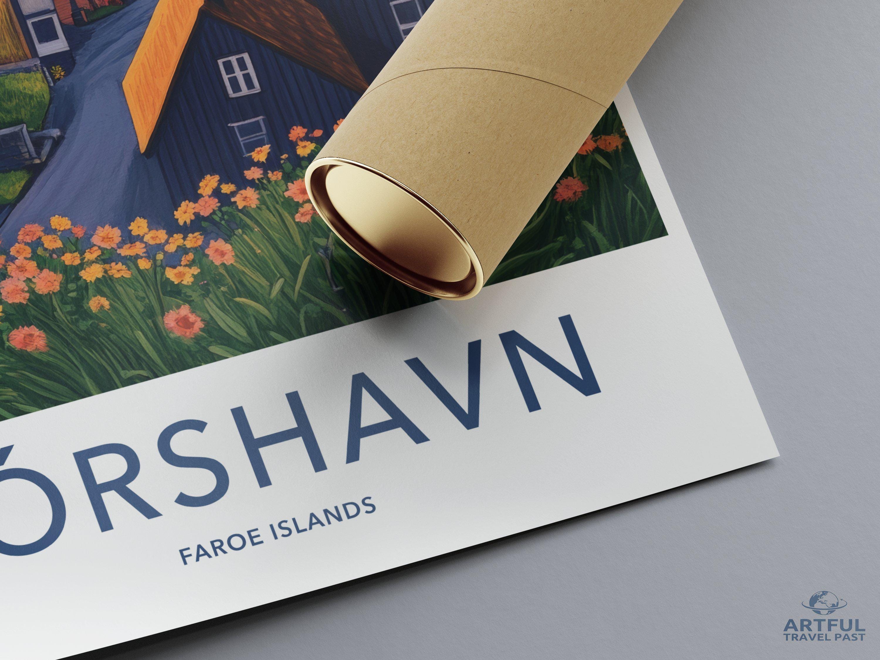 Tórshavn Poster - Faroe Islands Wall Art