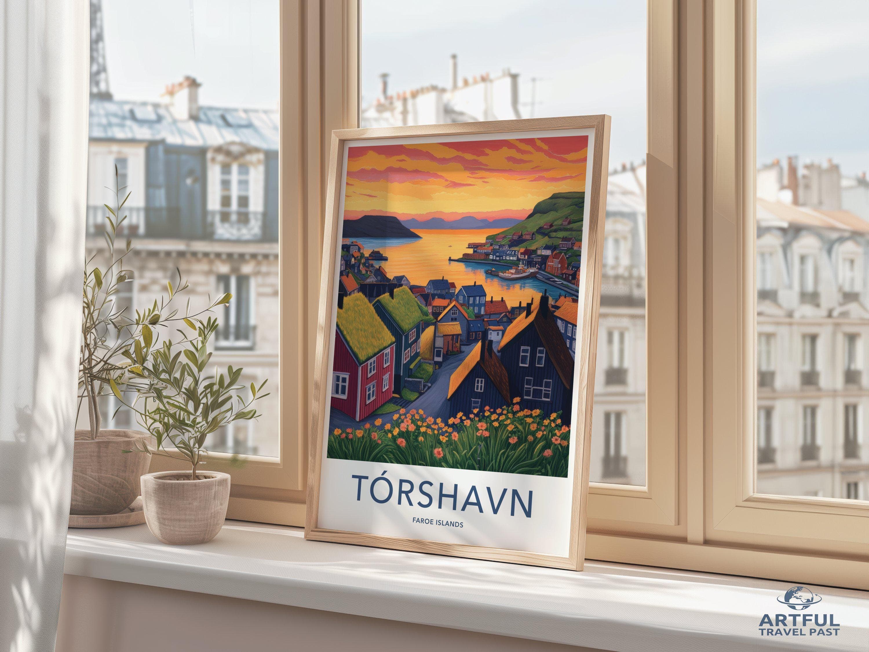 Tórshavn Poster - Faroe Islands Wall Art