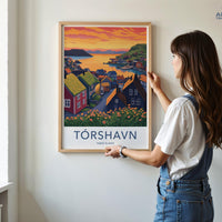Tórshavn Poster - Faroe Islands Wall Art