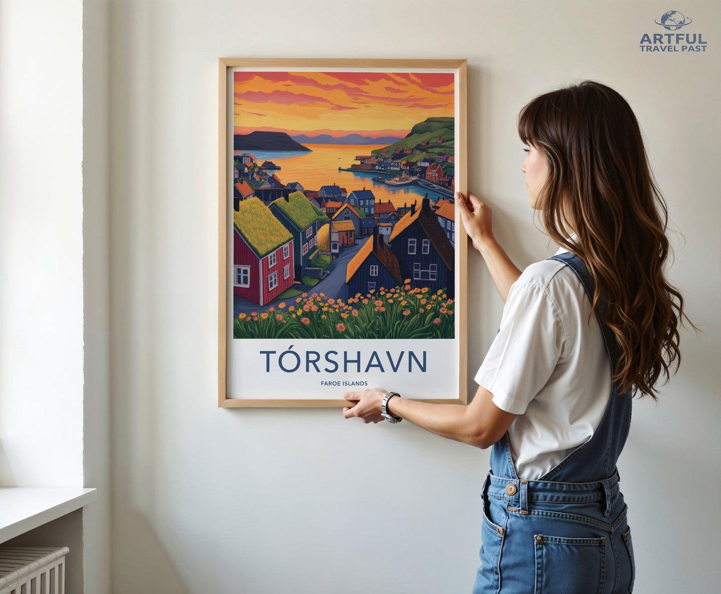 Tórshavn Poster - Faroe Islands Wall Art