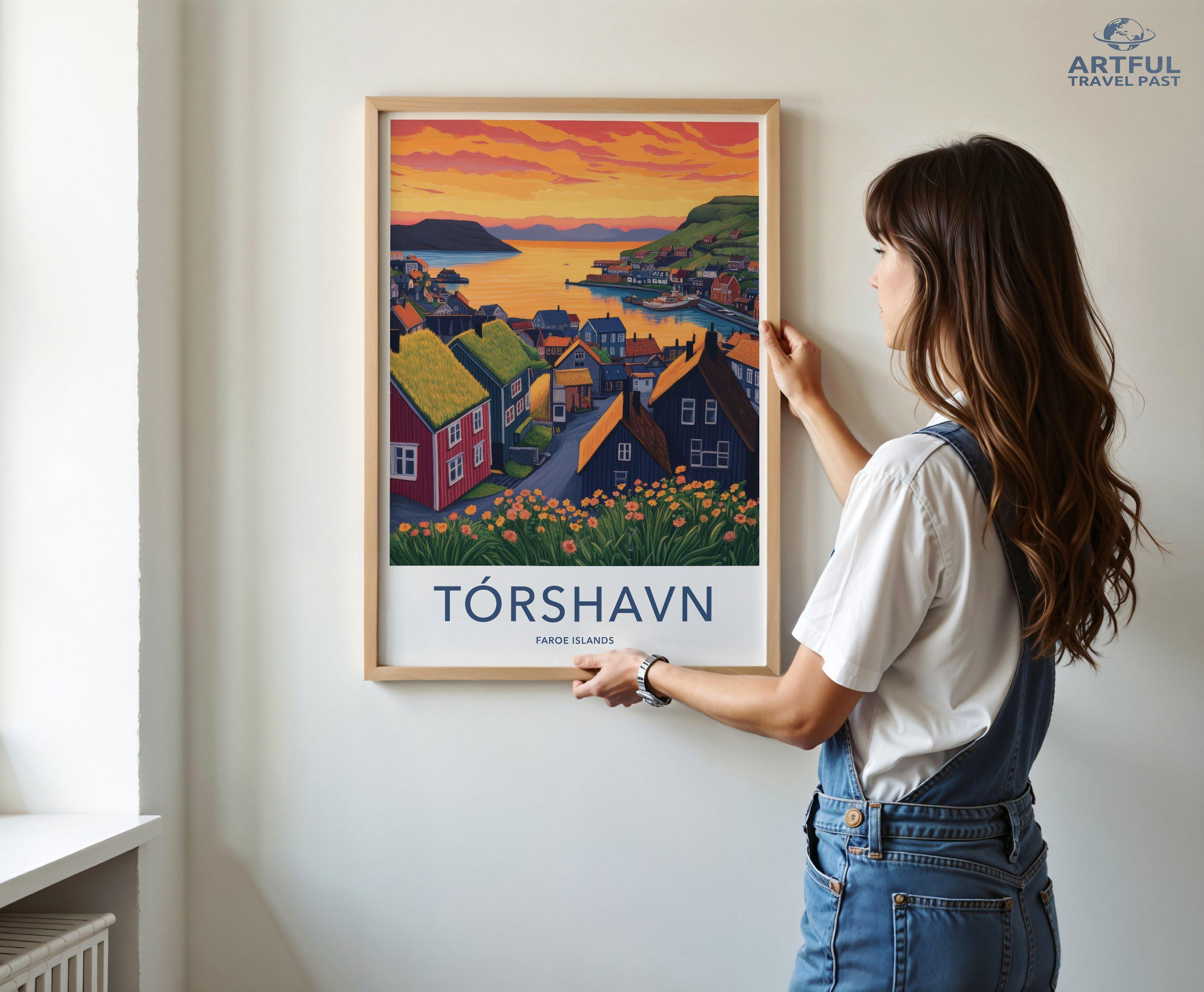 Tórshavn Poster - Faroe Islands Wall Art
