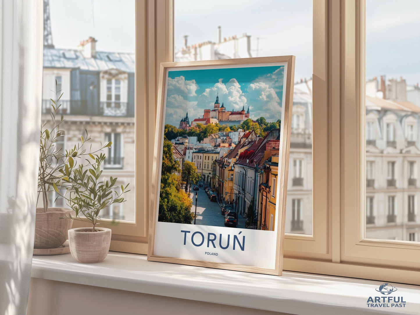 Toruń Poster | Poland Wall Art | Eastern Europe Decor
