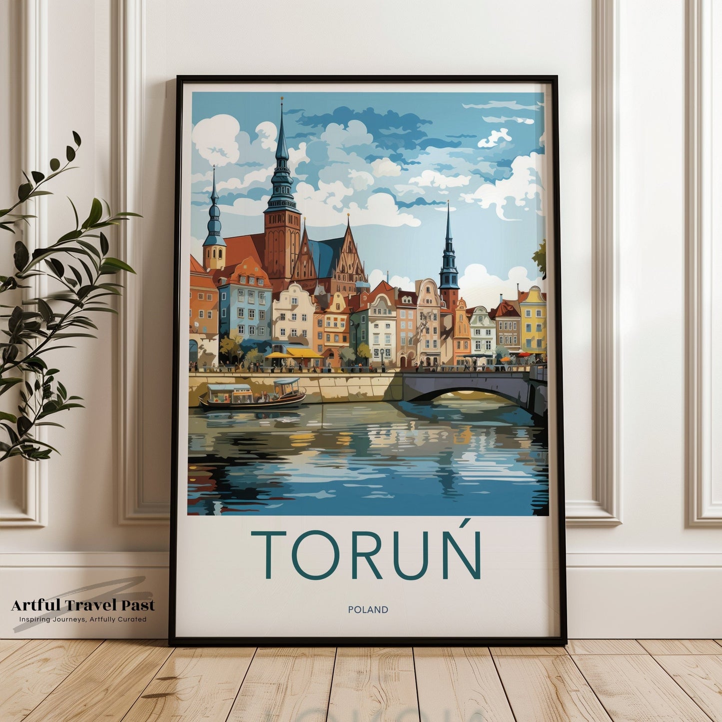 Toruń Poster | Poland Wall Art | Eastern Europe Decor