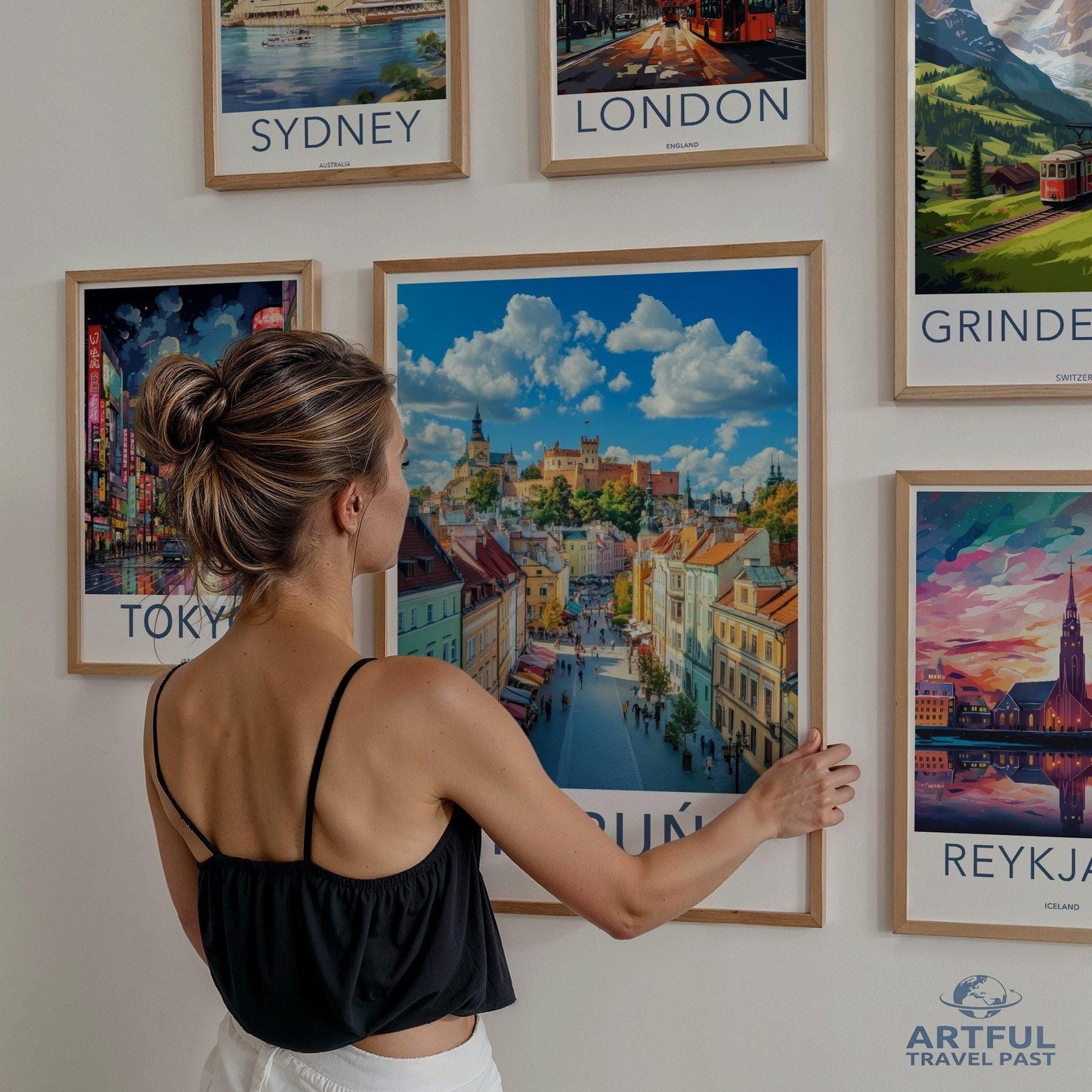 Toruń Poster | Poland Wall Art | Europe Decor