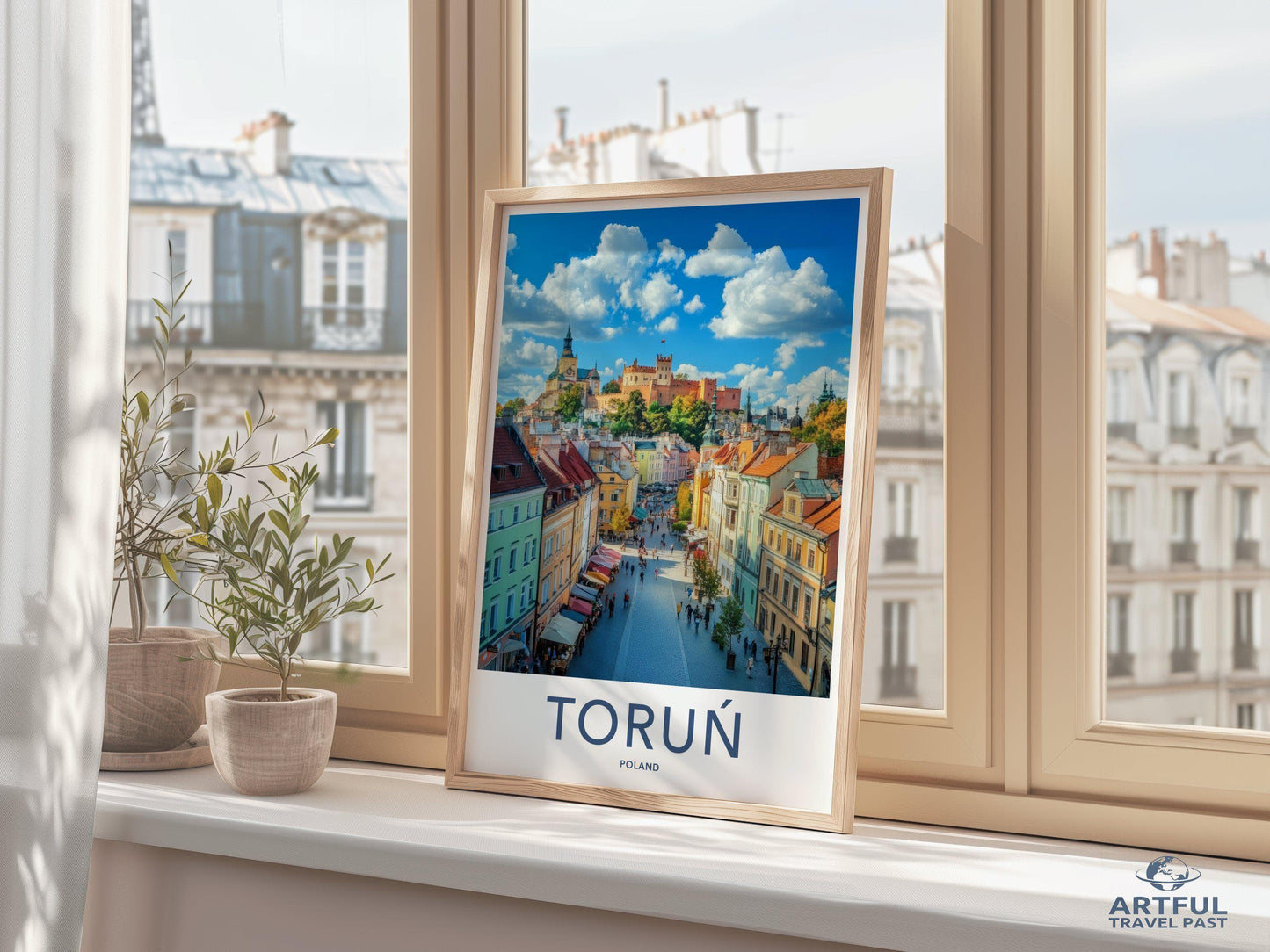 Toruń Poster | Poland Wall Art | Europe Decor