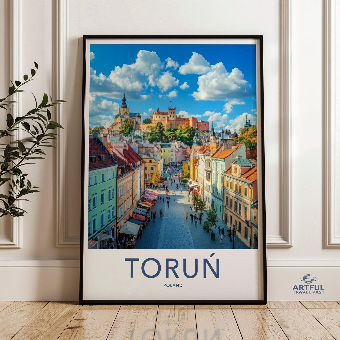 Toruń Poster | Poland Wall Art | Europe Decor