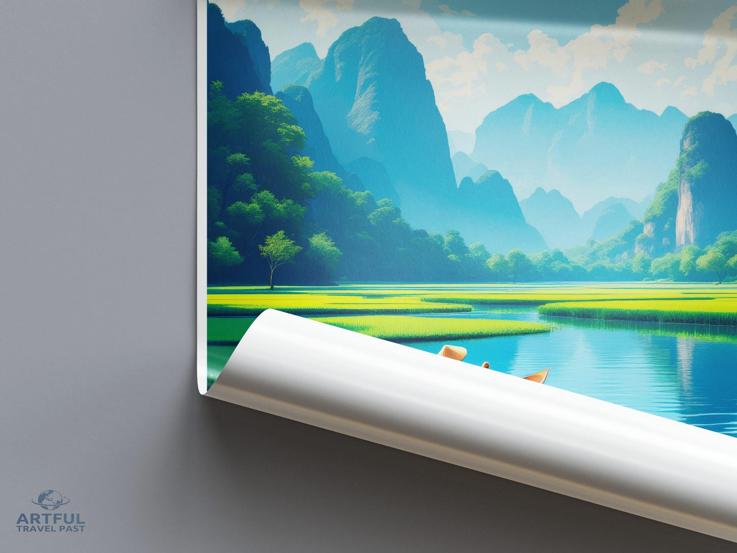 Trang An Poster - Vietnam Wall Art