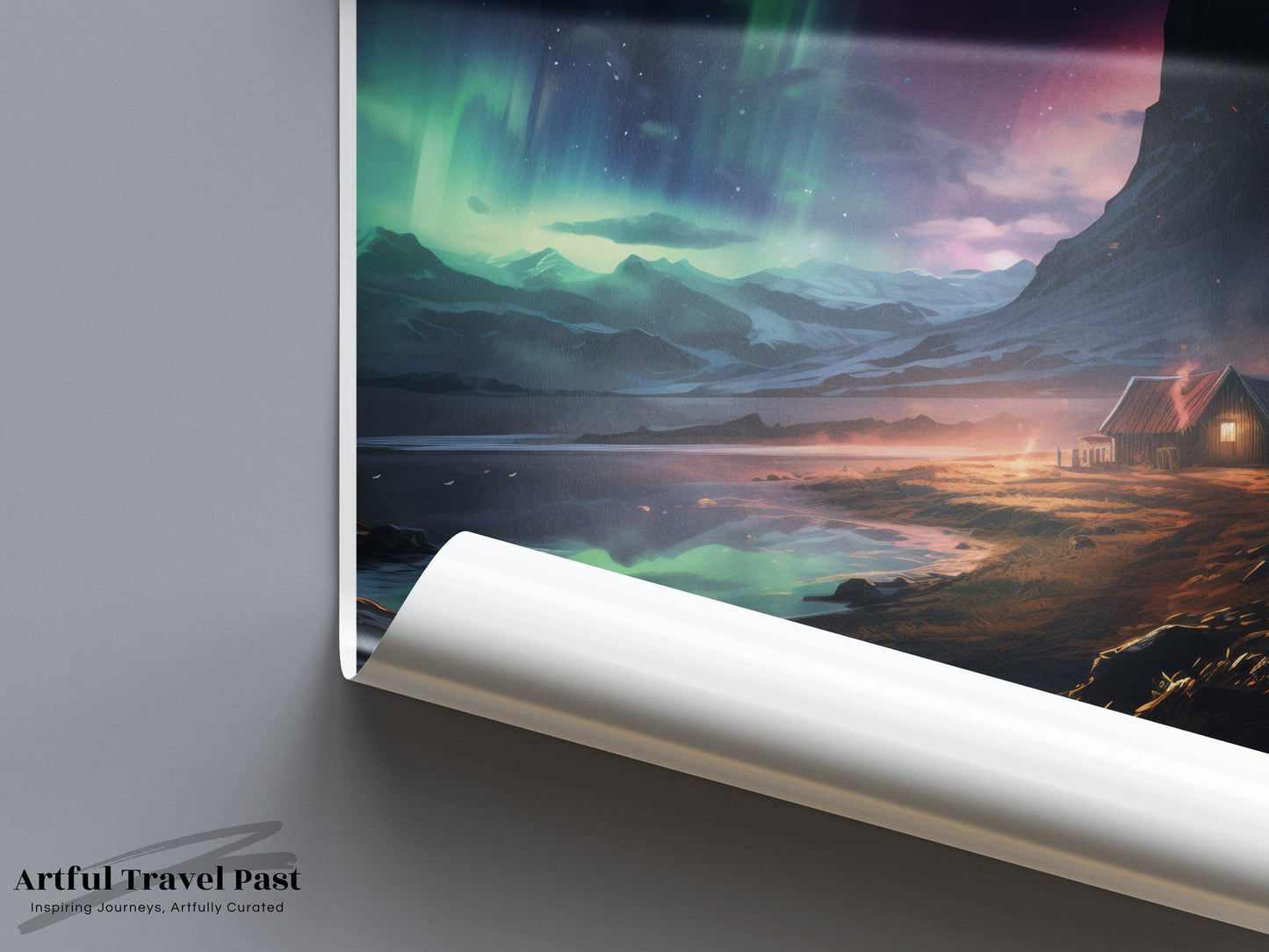 Tromsø Poster | Nordic Aurora Borealis | Norway Wall Art