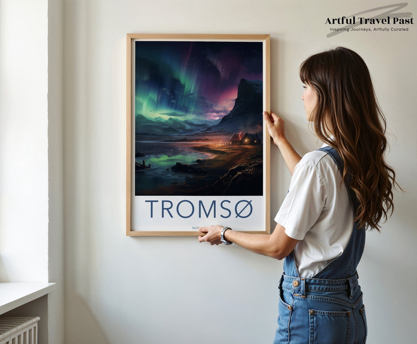 Tromsø Poster | Nordic Aurora Borealis | Norway Wall Art