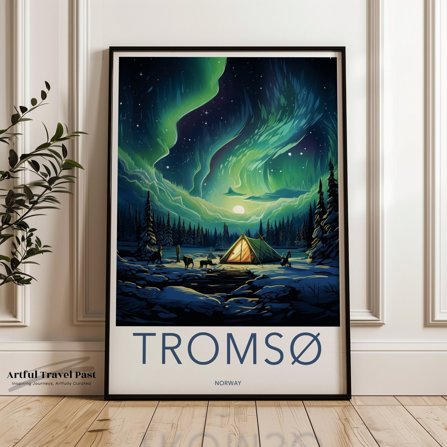 Tromsø Poster | Norway Wall Art | Scandinavia Artwork