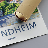Trondheim Poster - Norway Wall Art