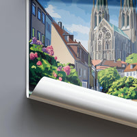 Trondheim Poster - Norway Wall Art