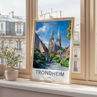 Trondheim Poster - Norway Wall Art