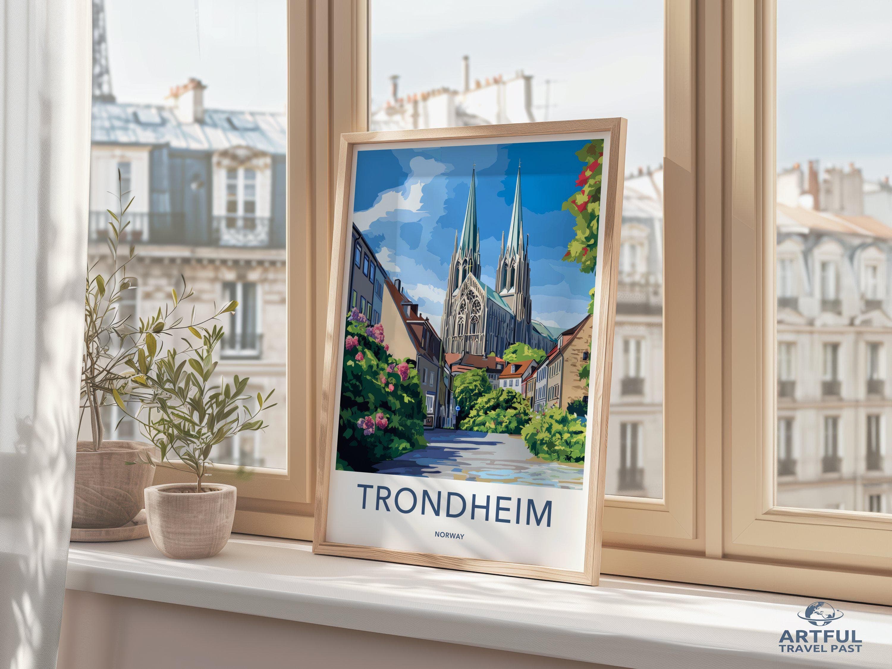 Trondheim Poster - Norway Wall Art