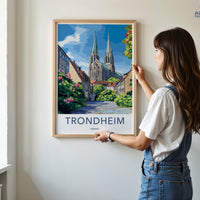 Trondheim Poster - Norway Wall Art