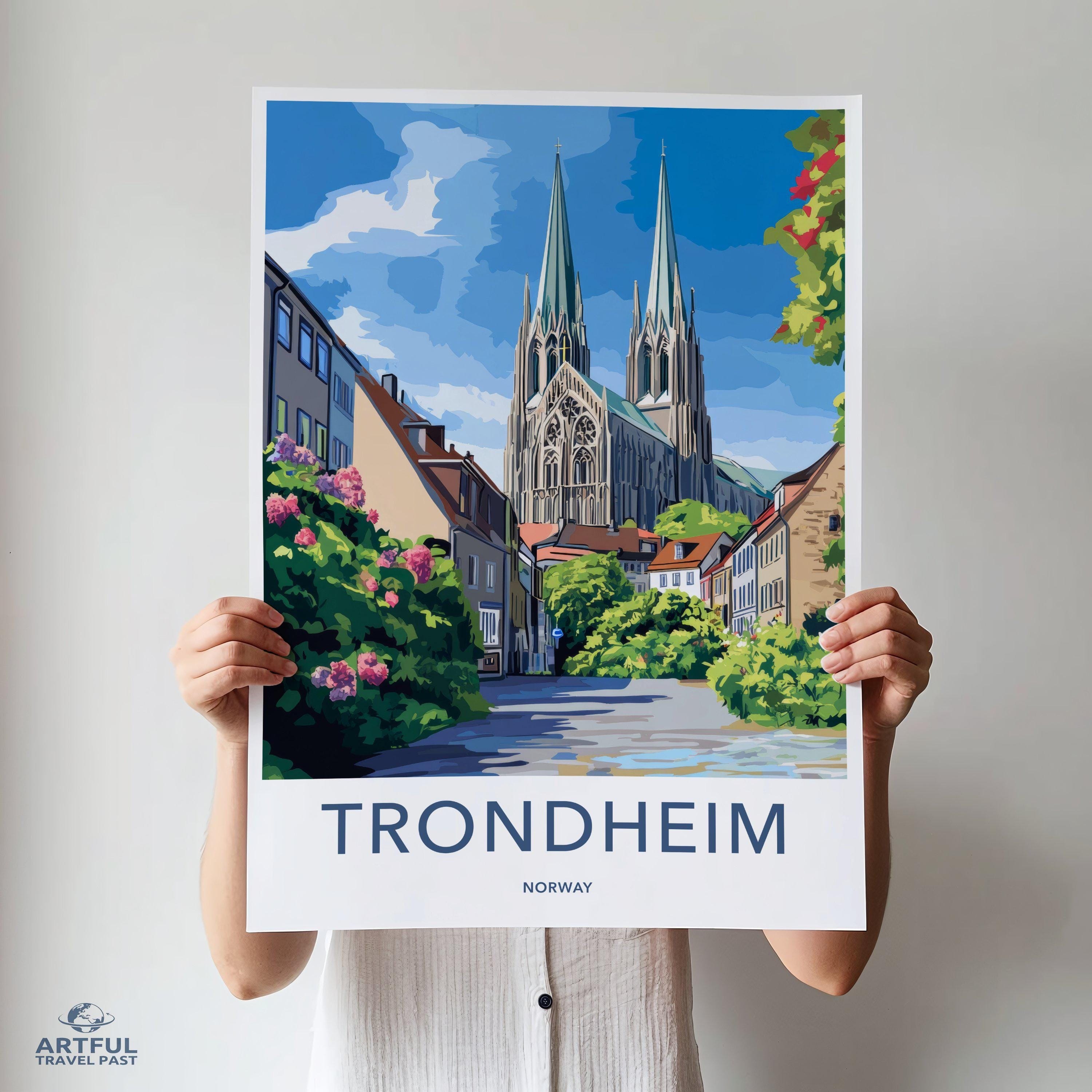Trondheim Poster - Norway Wall Art