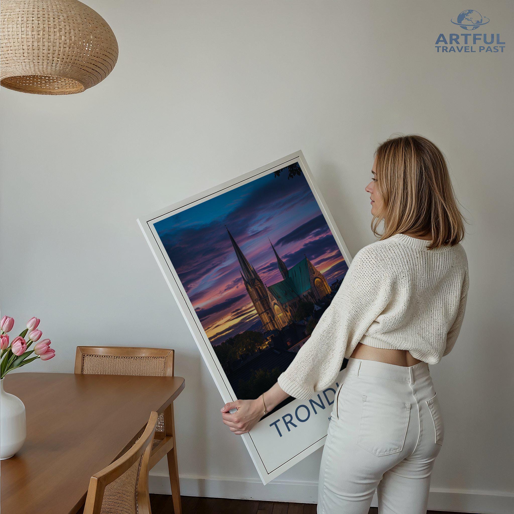 Trondheim Poster - Norway Wall Art