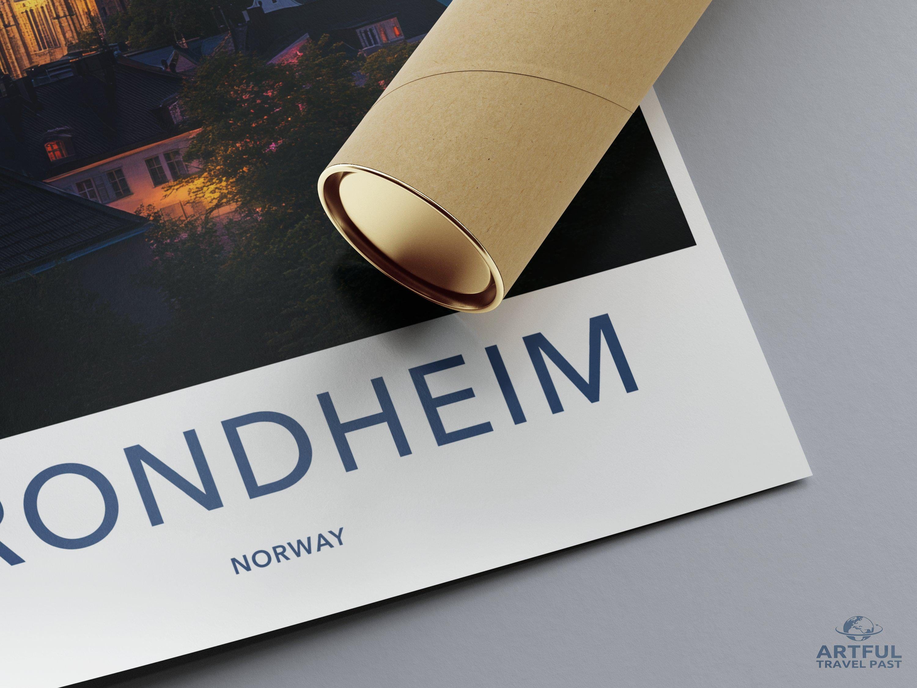 Trondheim Poster - Norway Wall Art