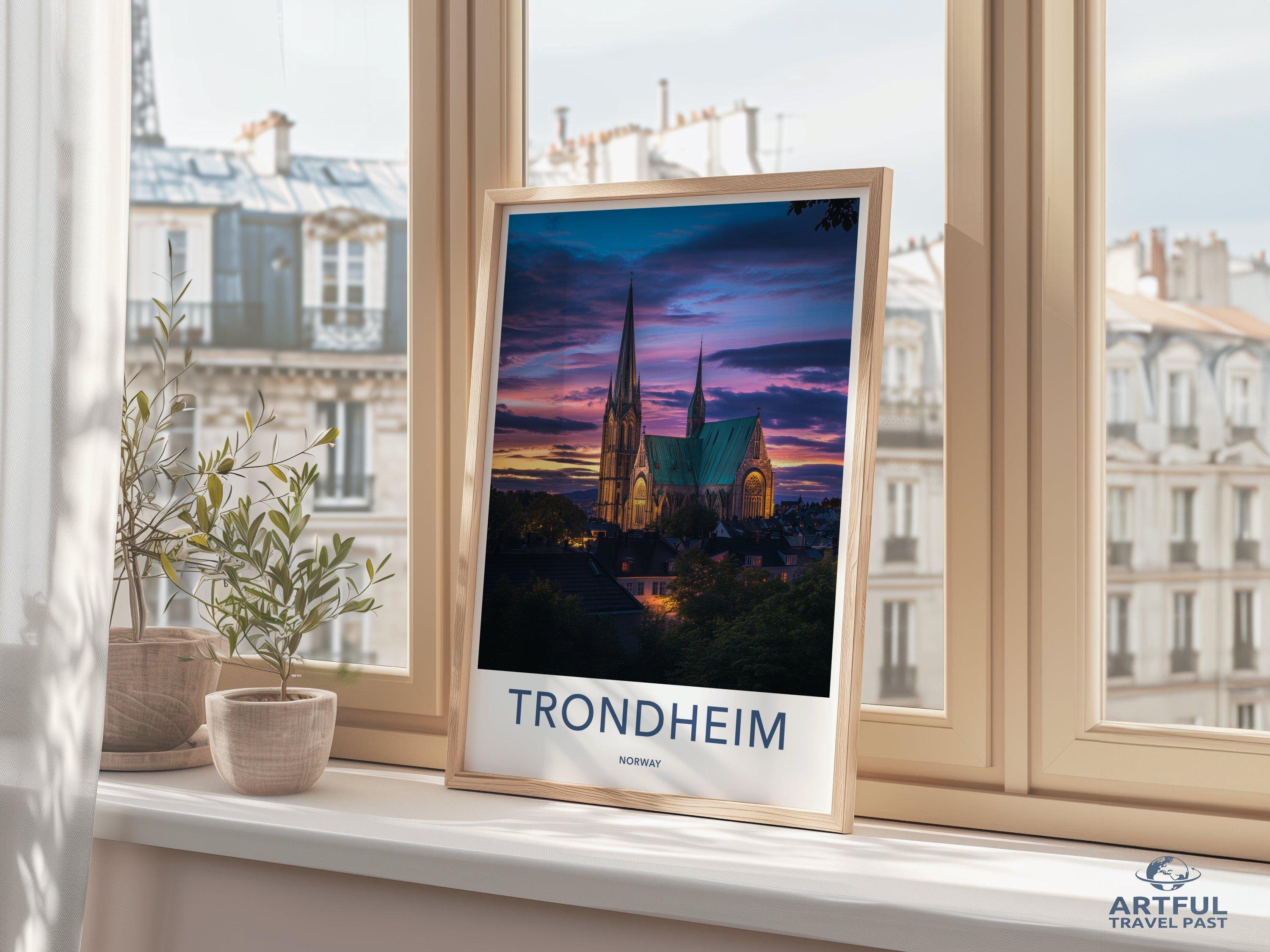 Trondheim Poster - Norway Wall Art